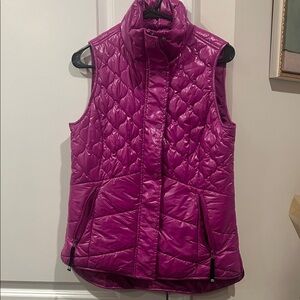 Talbots Fuchsia Quilted Vest